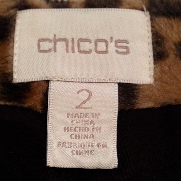 NWOT LEOPARD Faux Fur Zip Front Car Coat Jacket L - Picture 5 of 8